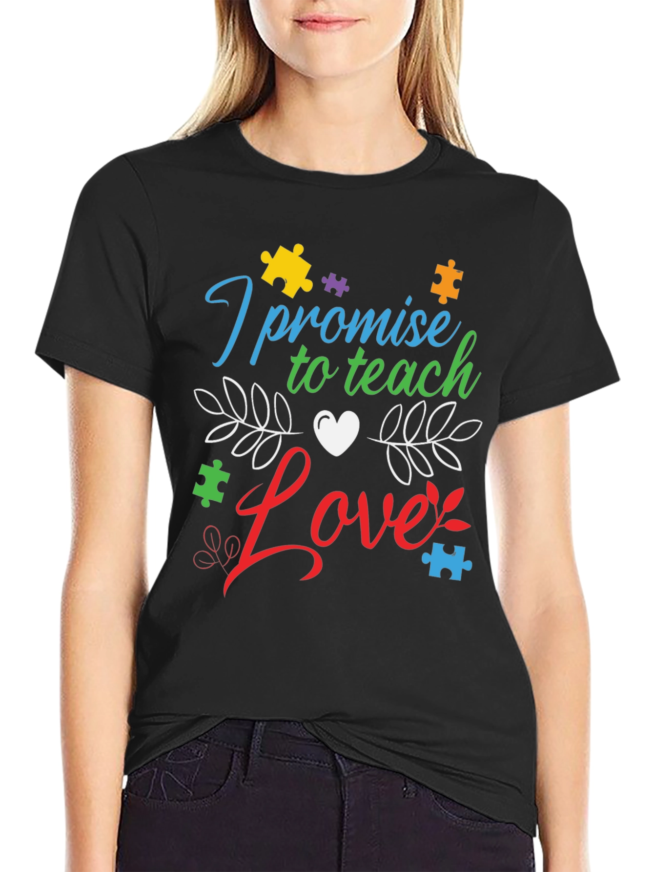 Teach Love Autism Awareness T-Shirt