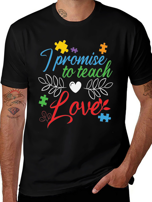 Teach Love Autism Awareness T-Shirt