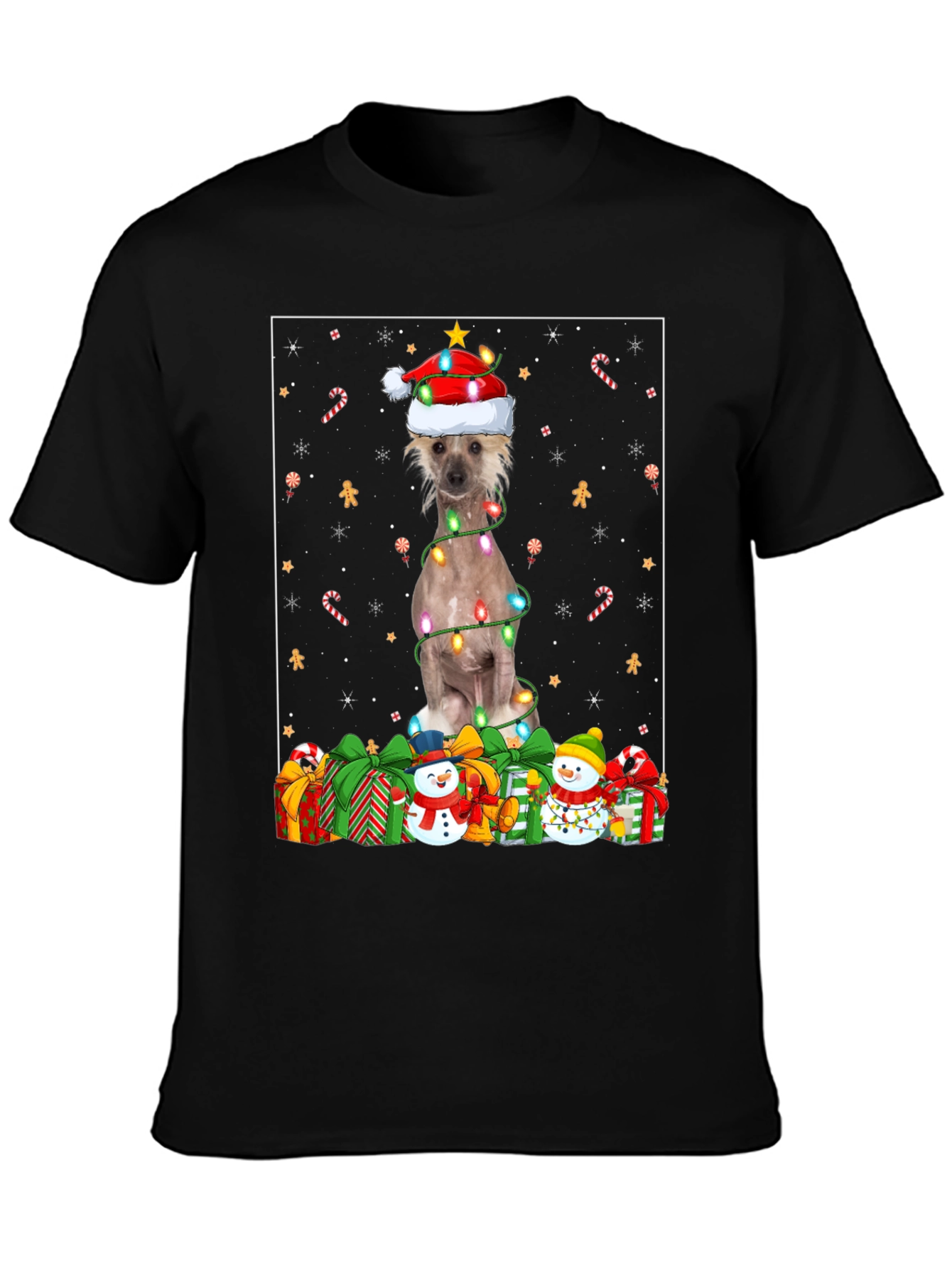 Festive Dog Christmas T-Shirt