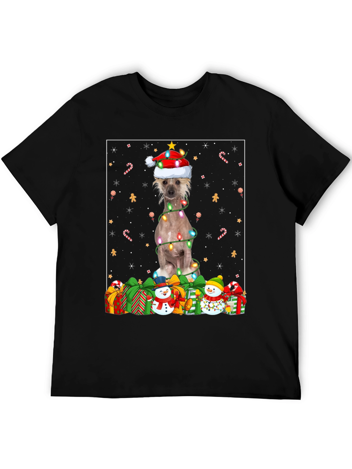 Festive Dog Christmas T-Shirt