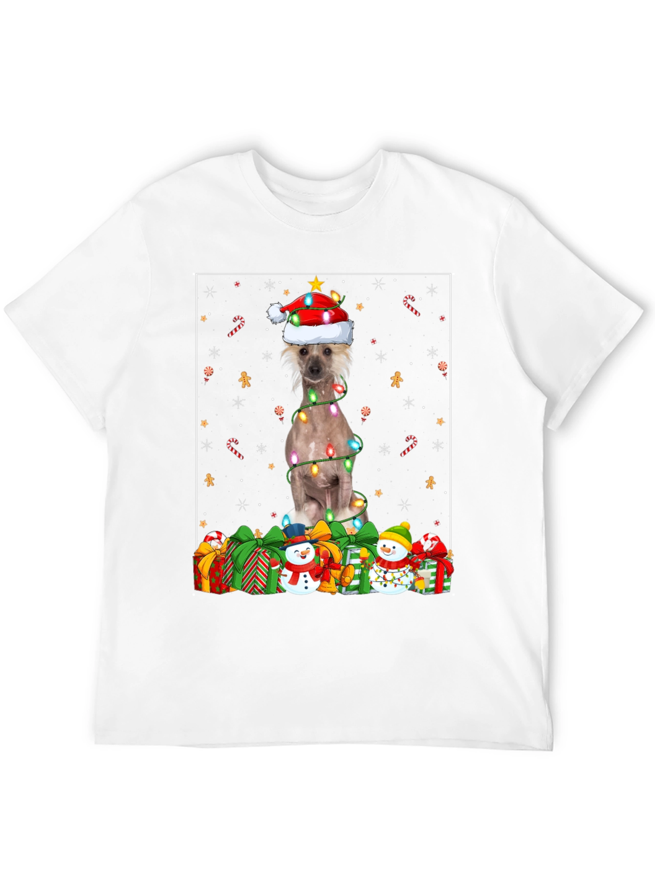 Festive Dog Christmas T-Shirt