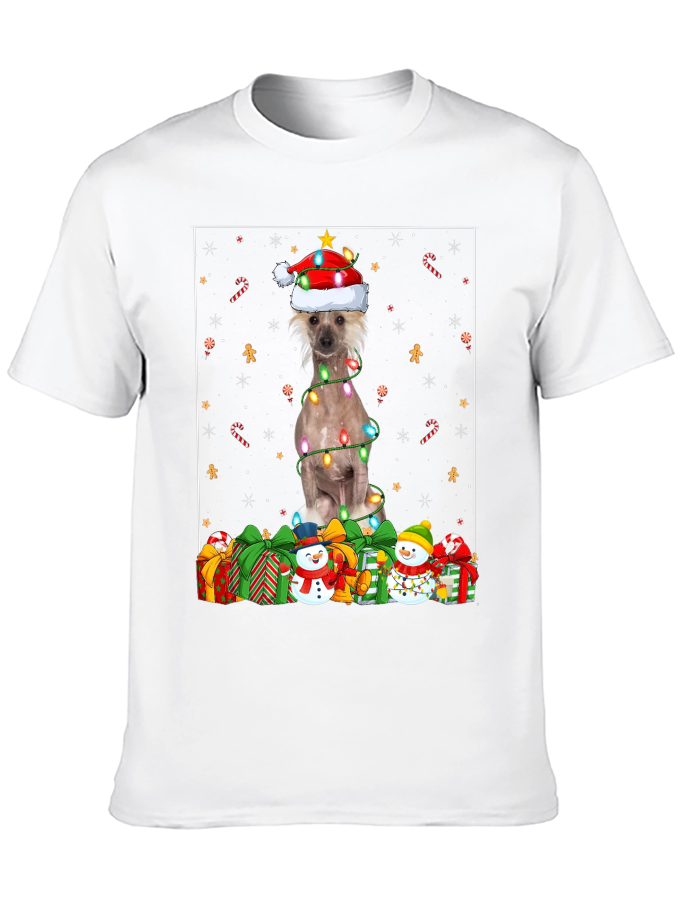 Festive Dog Christmas T-Shirt
