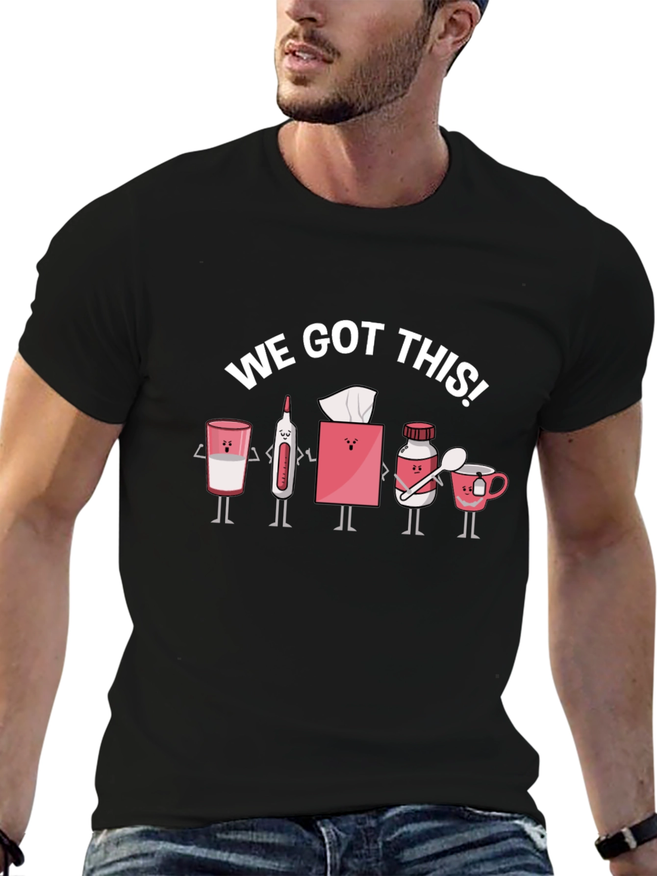 We Got This! Sickness Remedy Cartoon Graphic Tee