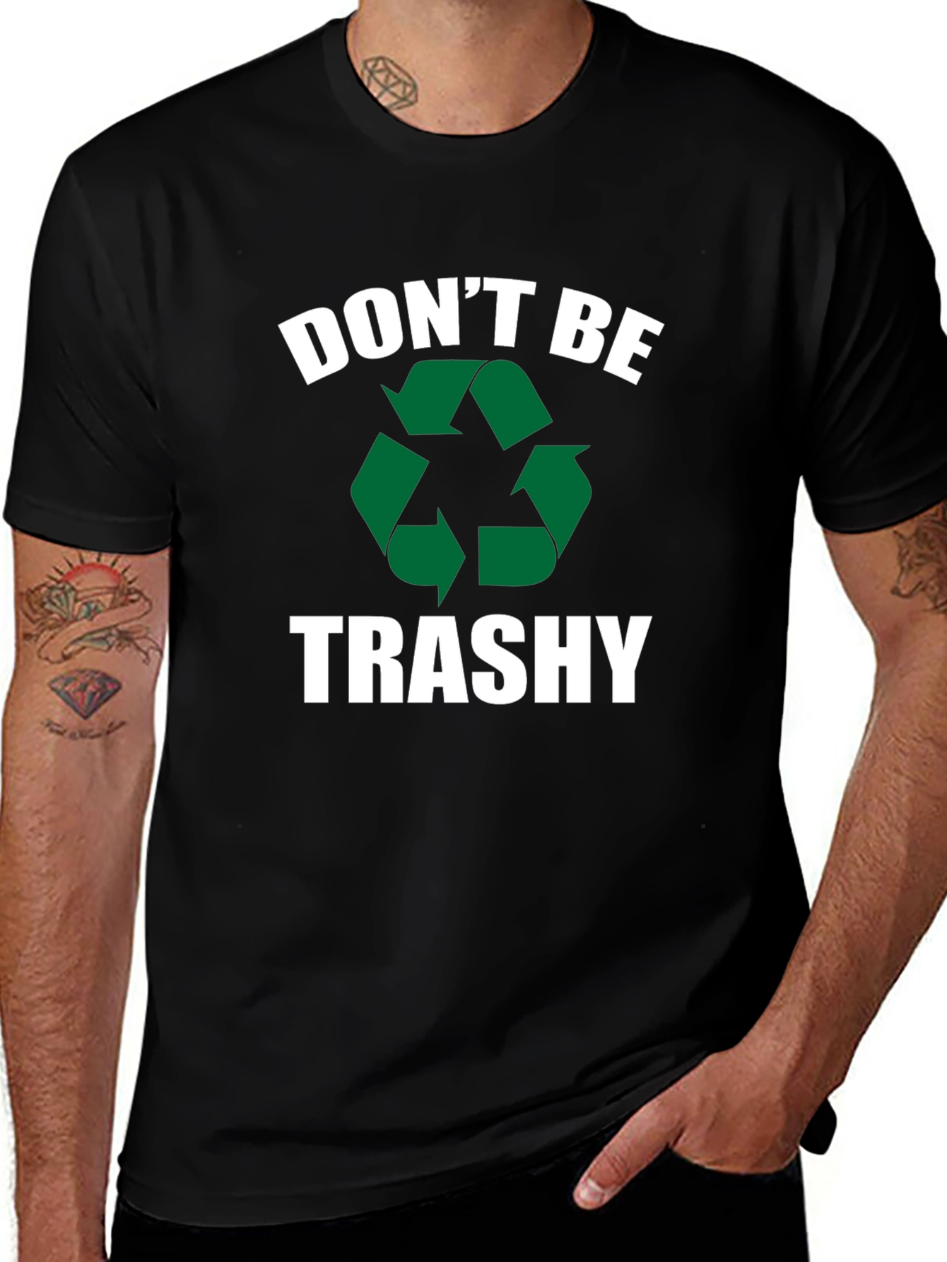 Dont Be Trashy Recycle Graphic T-Shirt