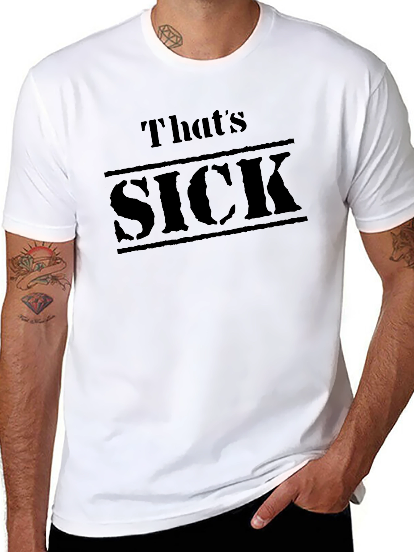Thats SICK Black Graphic Tee - Bold Statement Shirt