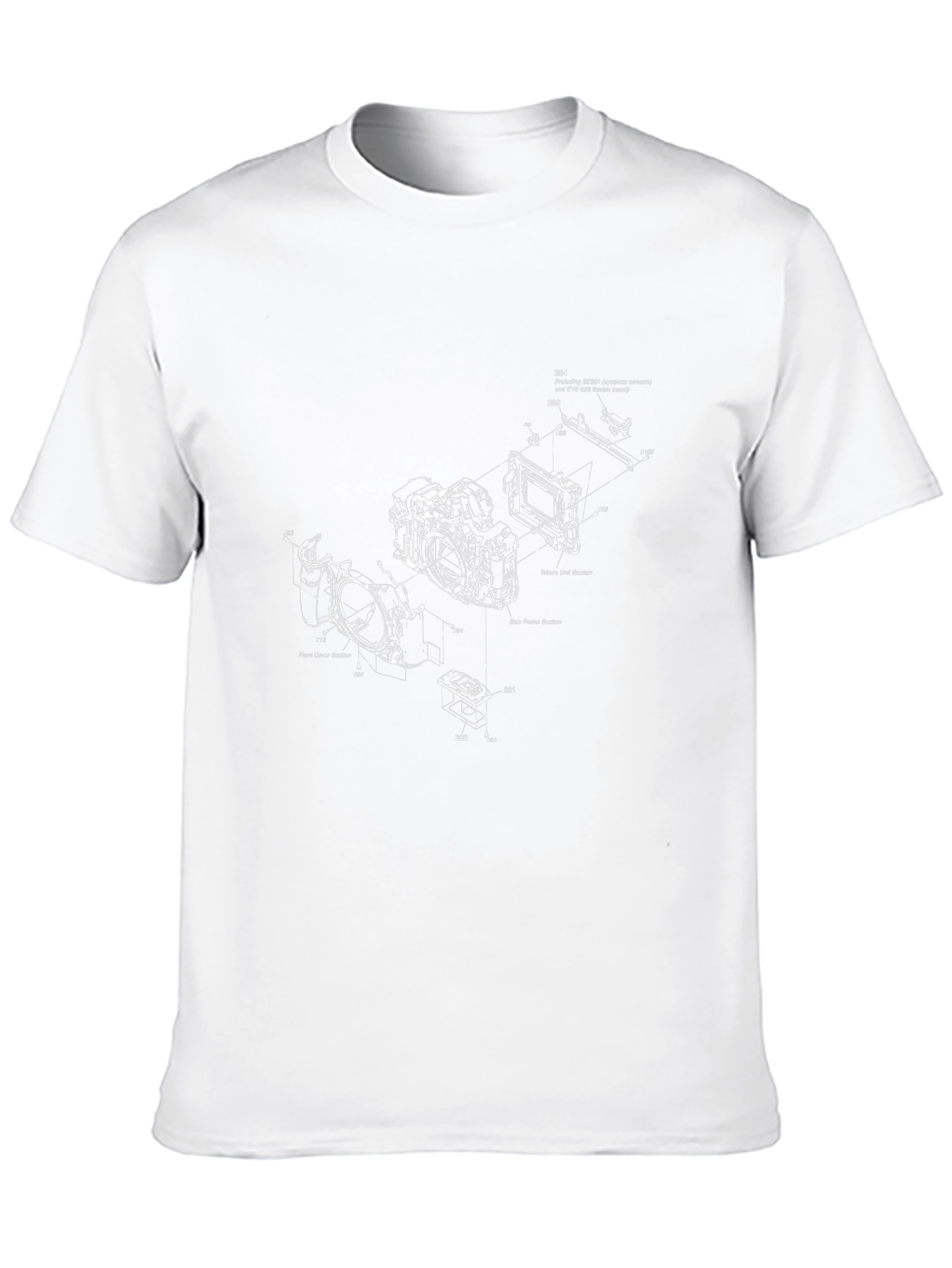 Camera Blueprint Graphic Tee - Black