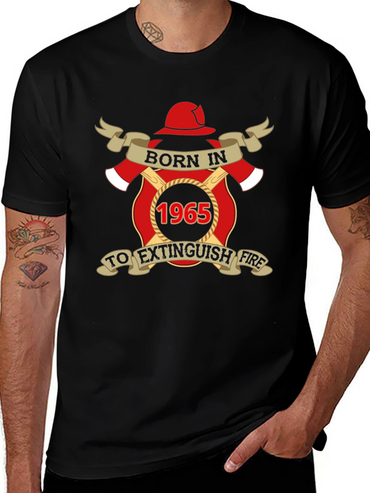 Born in 1965 Firefighter T-Shirt