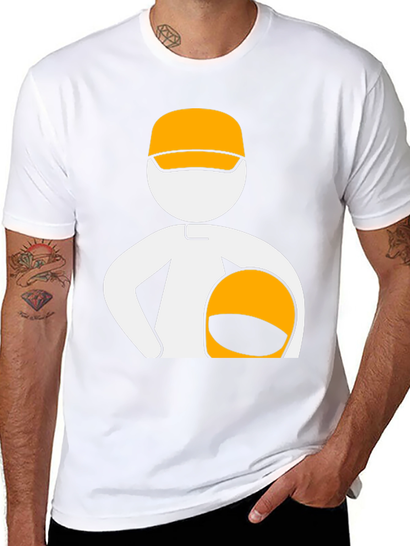 Race Car Driver Graphic Tee - Black