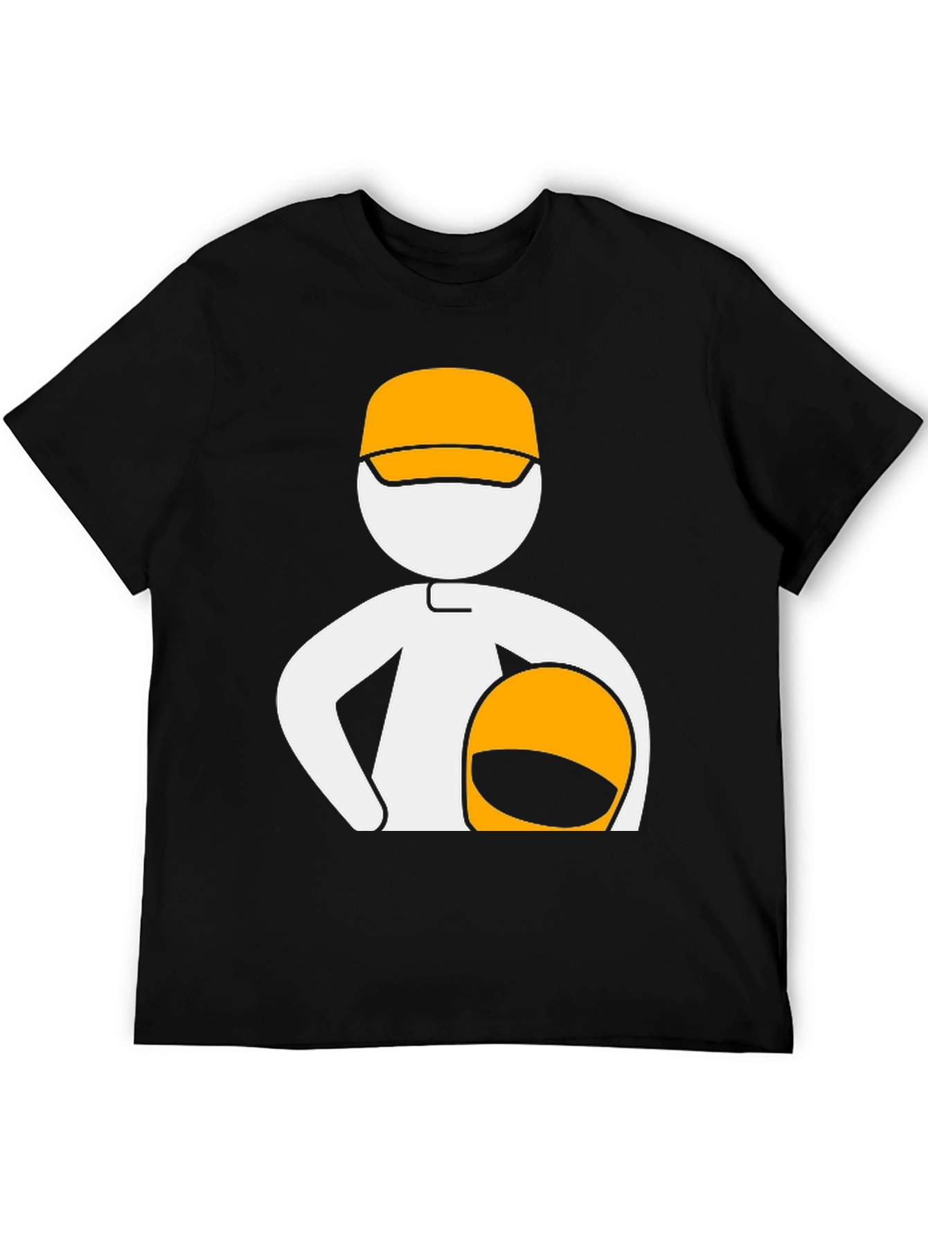 Race Car Driver Graphic Tee - Black