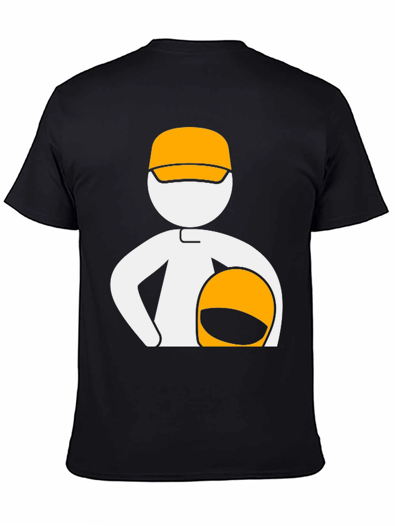 Race Car Driver Graphic Tee - Black
