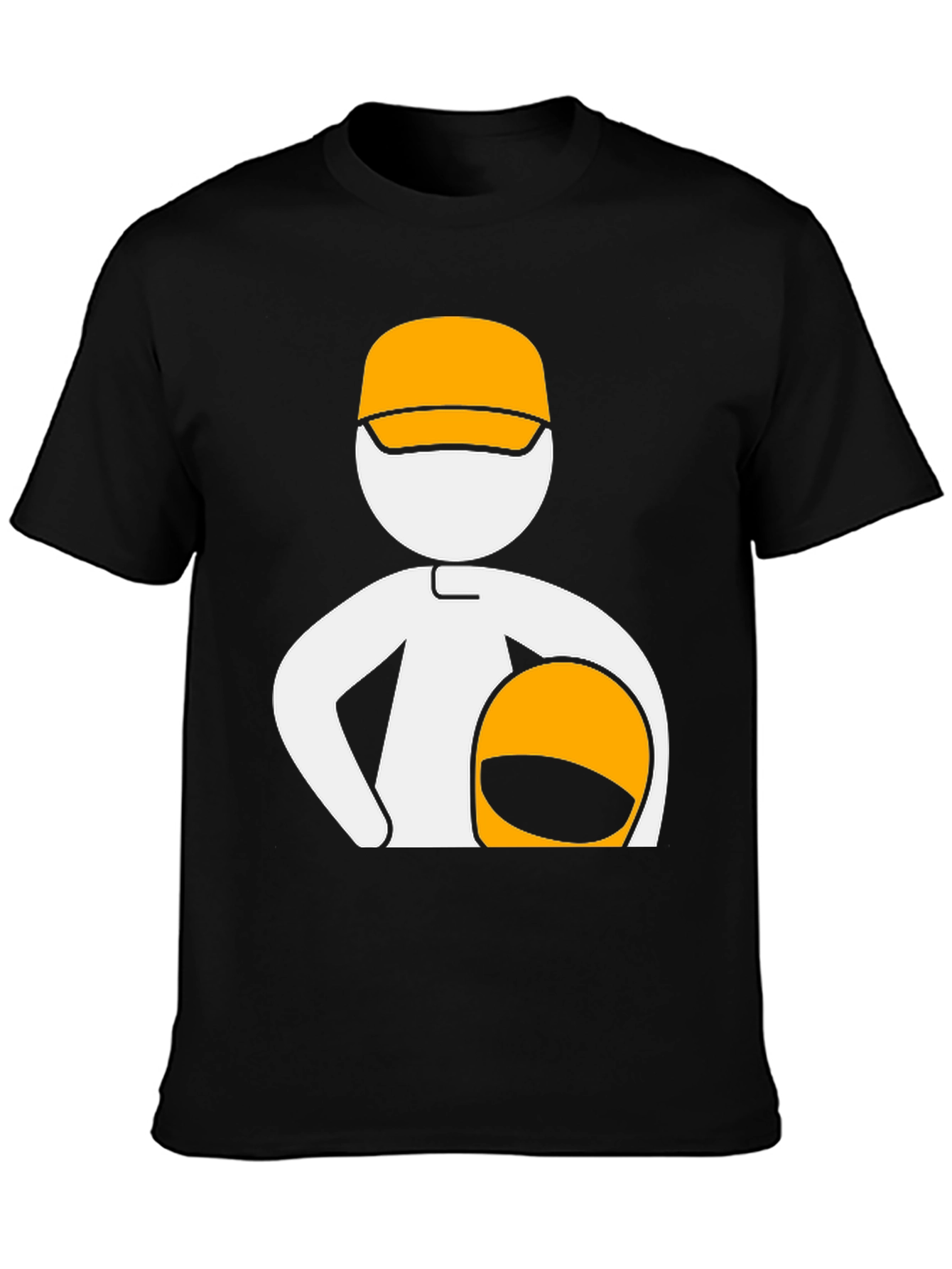 Race Car Driver Graphic Tee - Black
