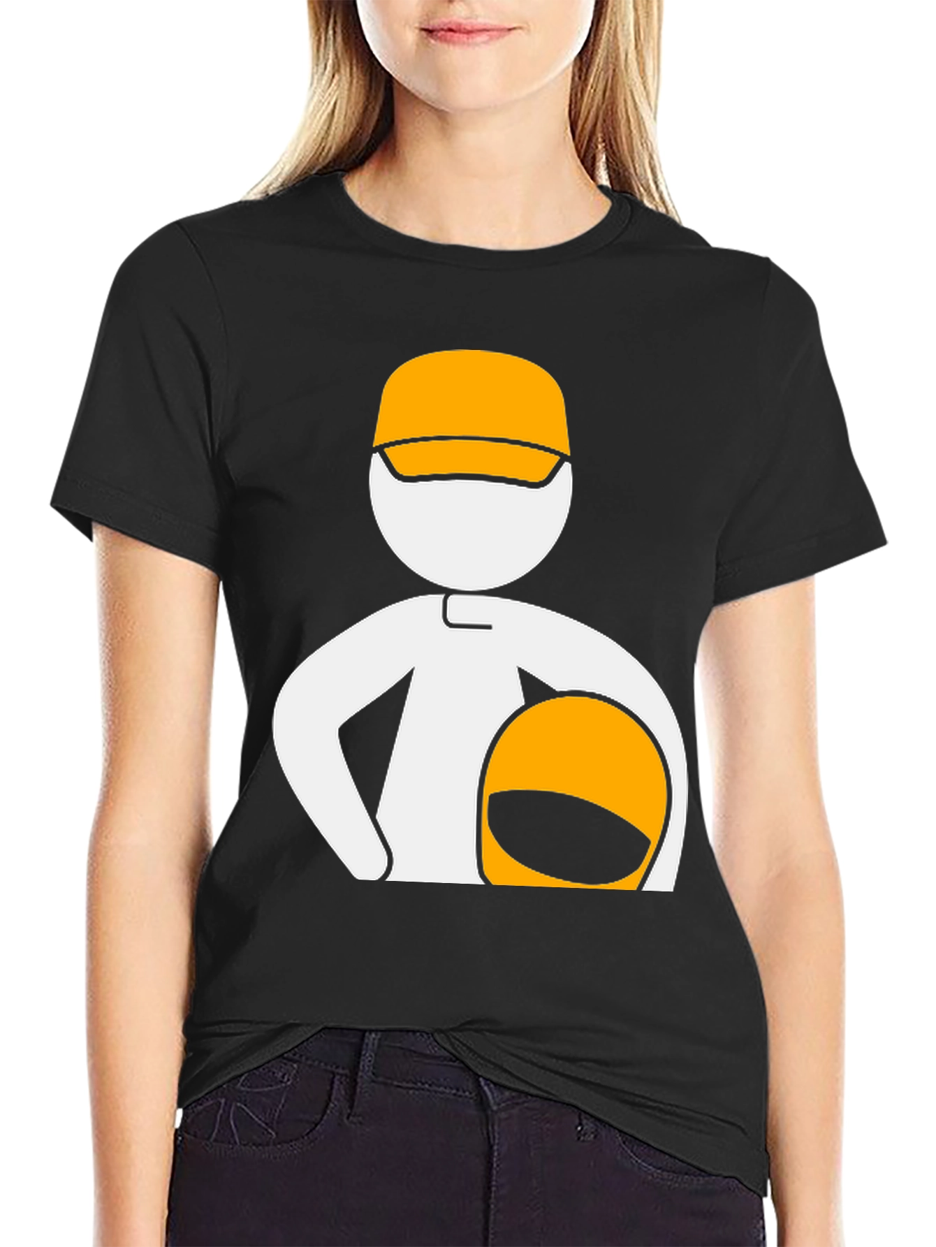 Race Car Driver Graphic Tee - Black