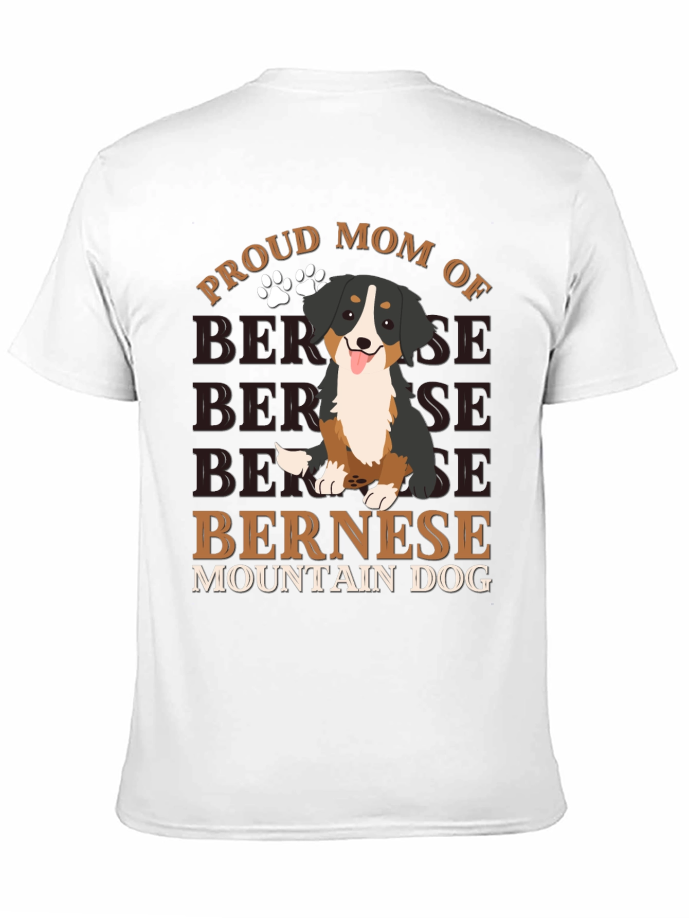 Proud Bernese Mountain Dog Mom Graphic T-Shirt