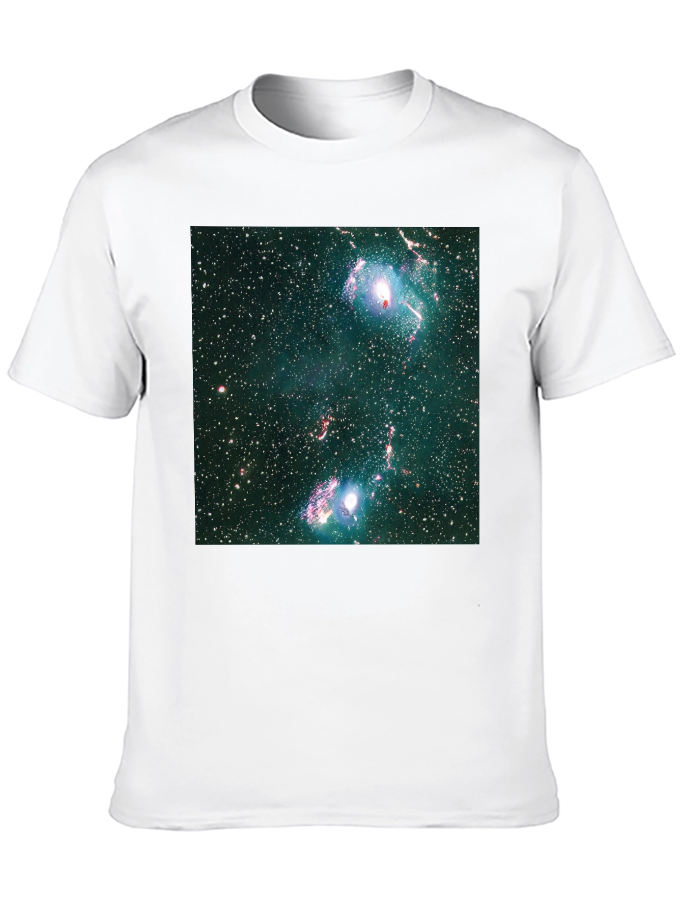 Nebula Print Black T-Shirt - Galaxy Style