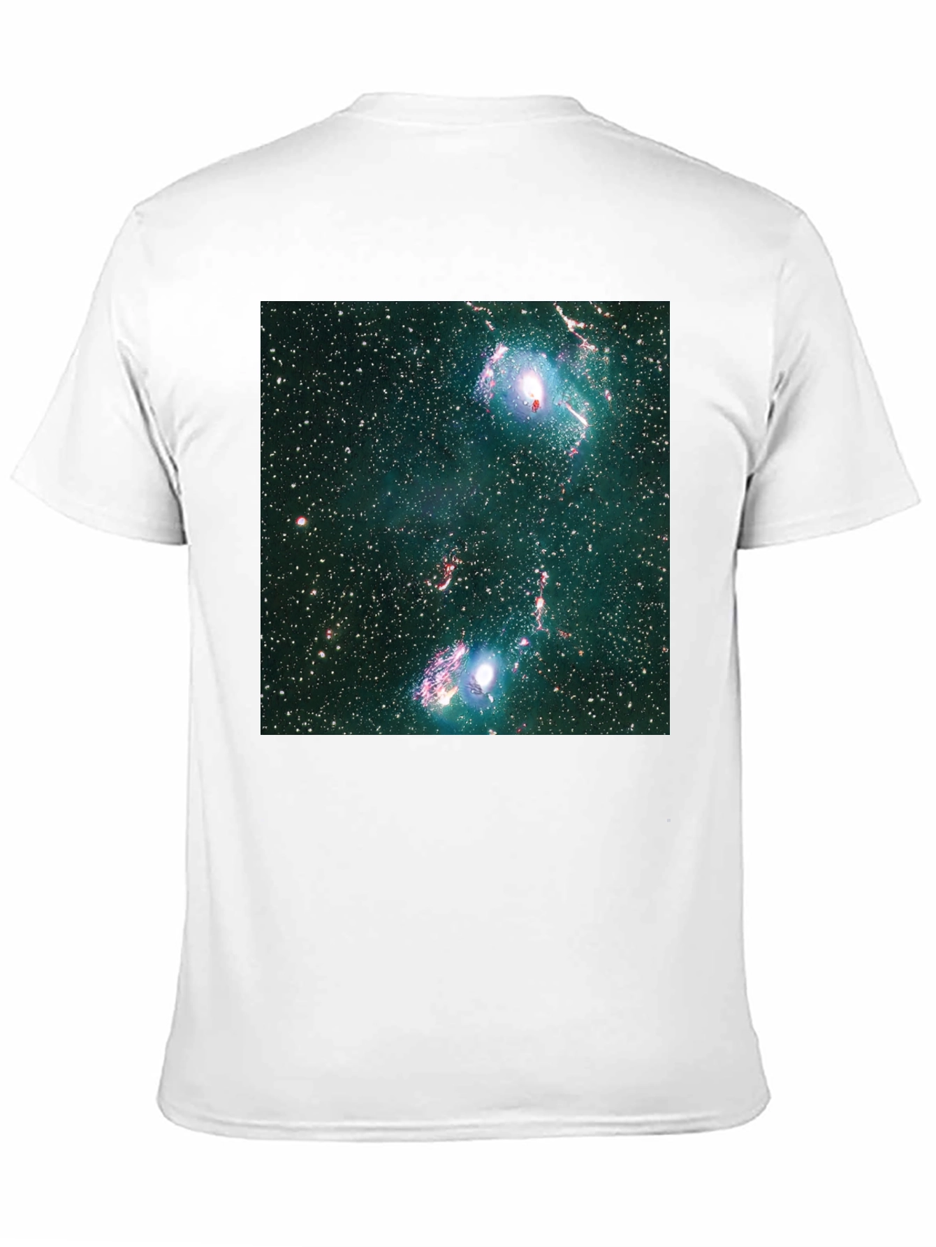 Nebula Print Black T-Shirt - Galaxy Style