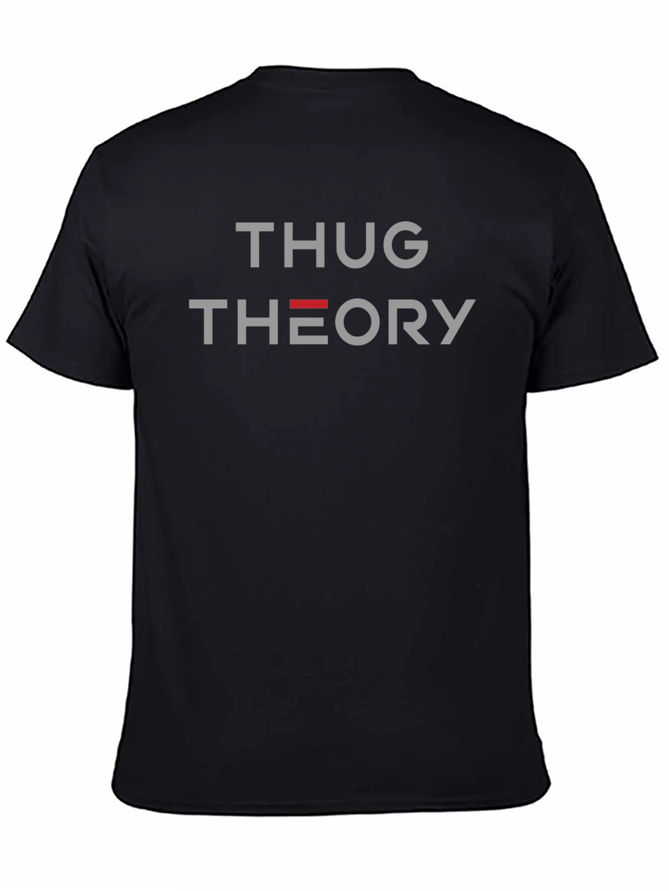 Thug Theory Graphic Print Black T-Shirt