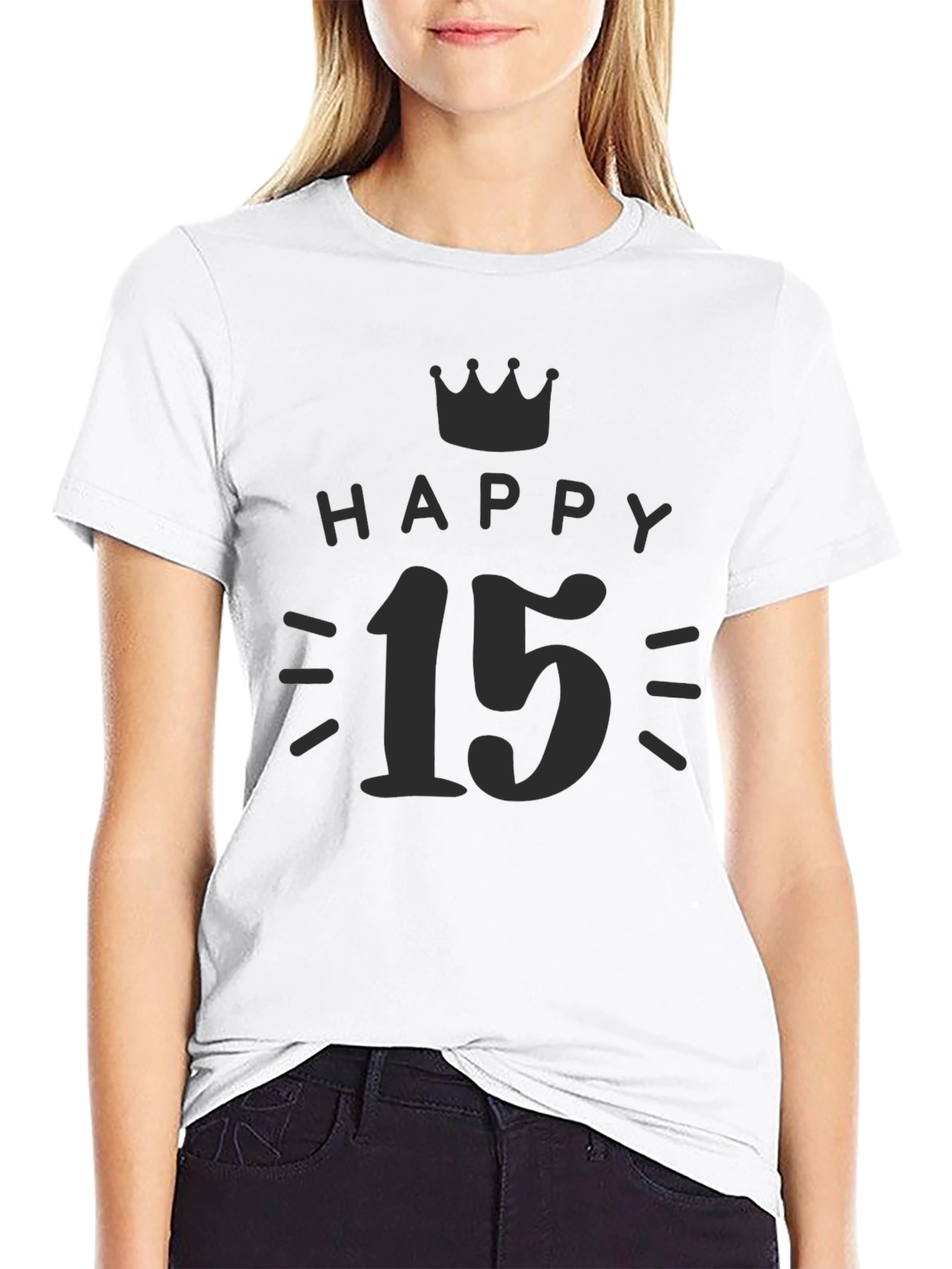 Happy 15th Birthday Black T-Shirt
