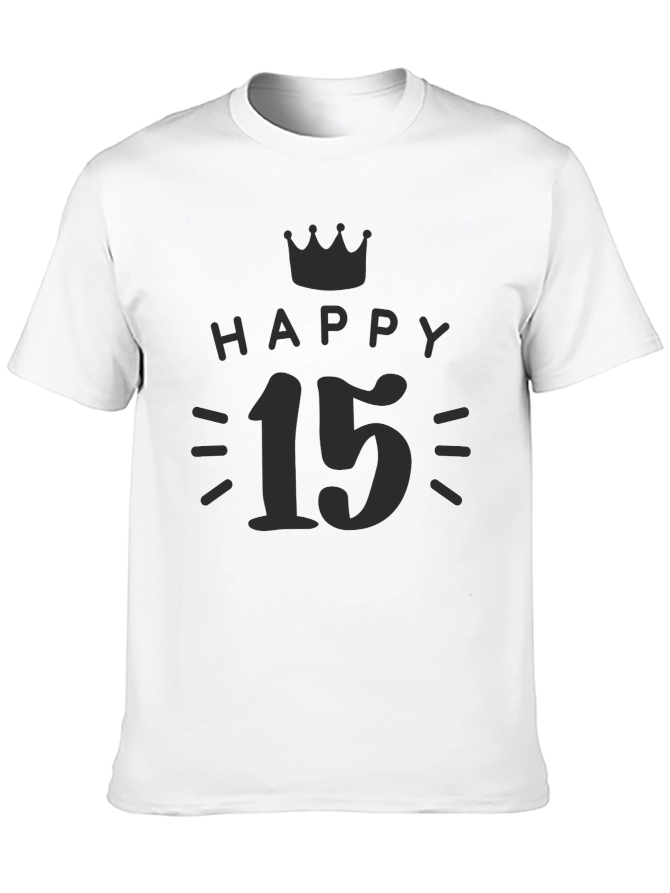 Happy 15th Birthday Black T-Shirt