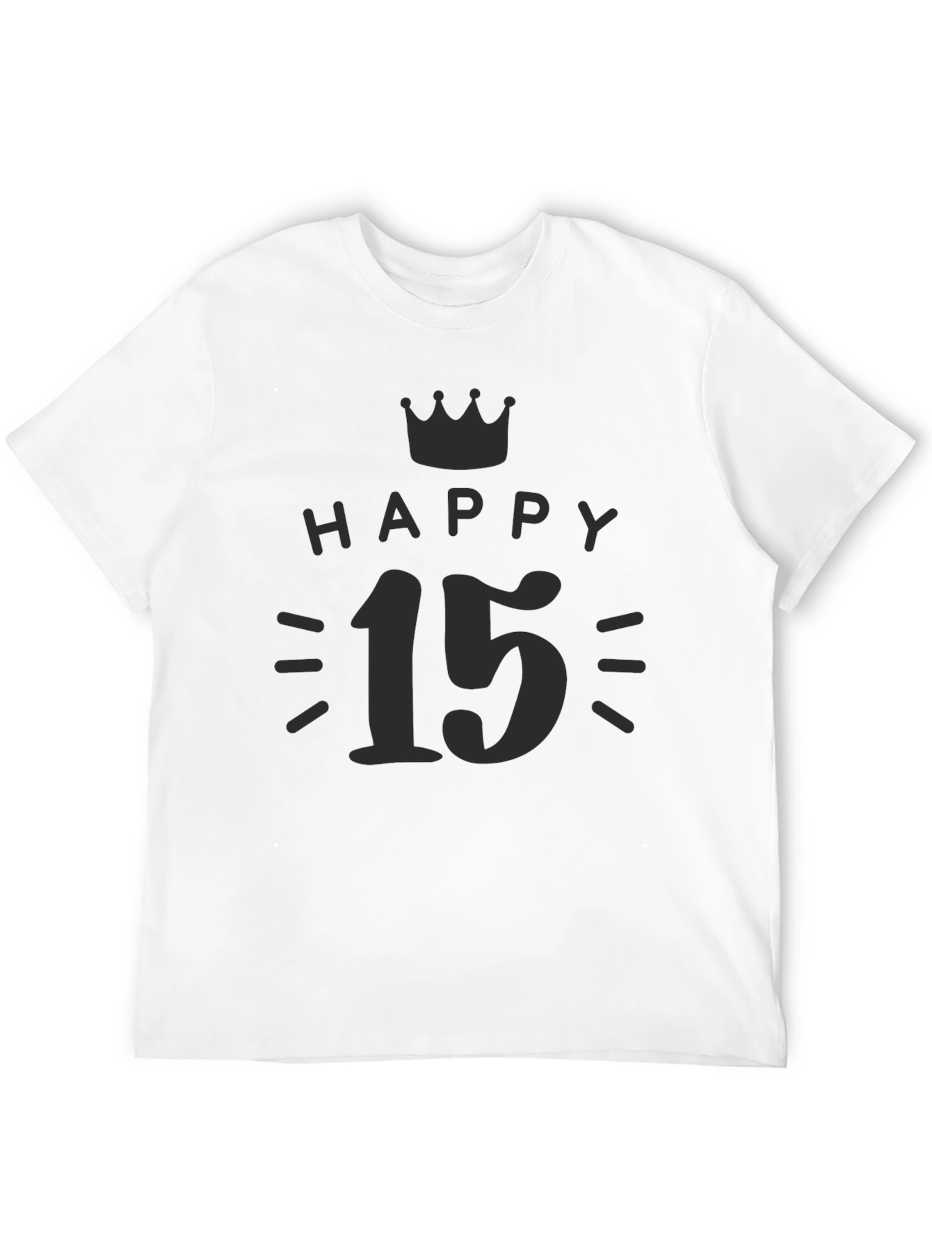 Happy 15th Birthday Black T-Shirt