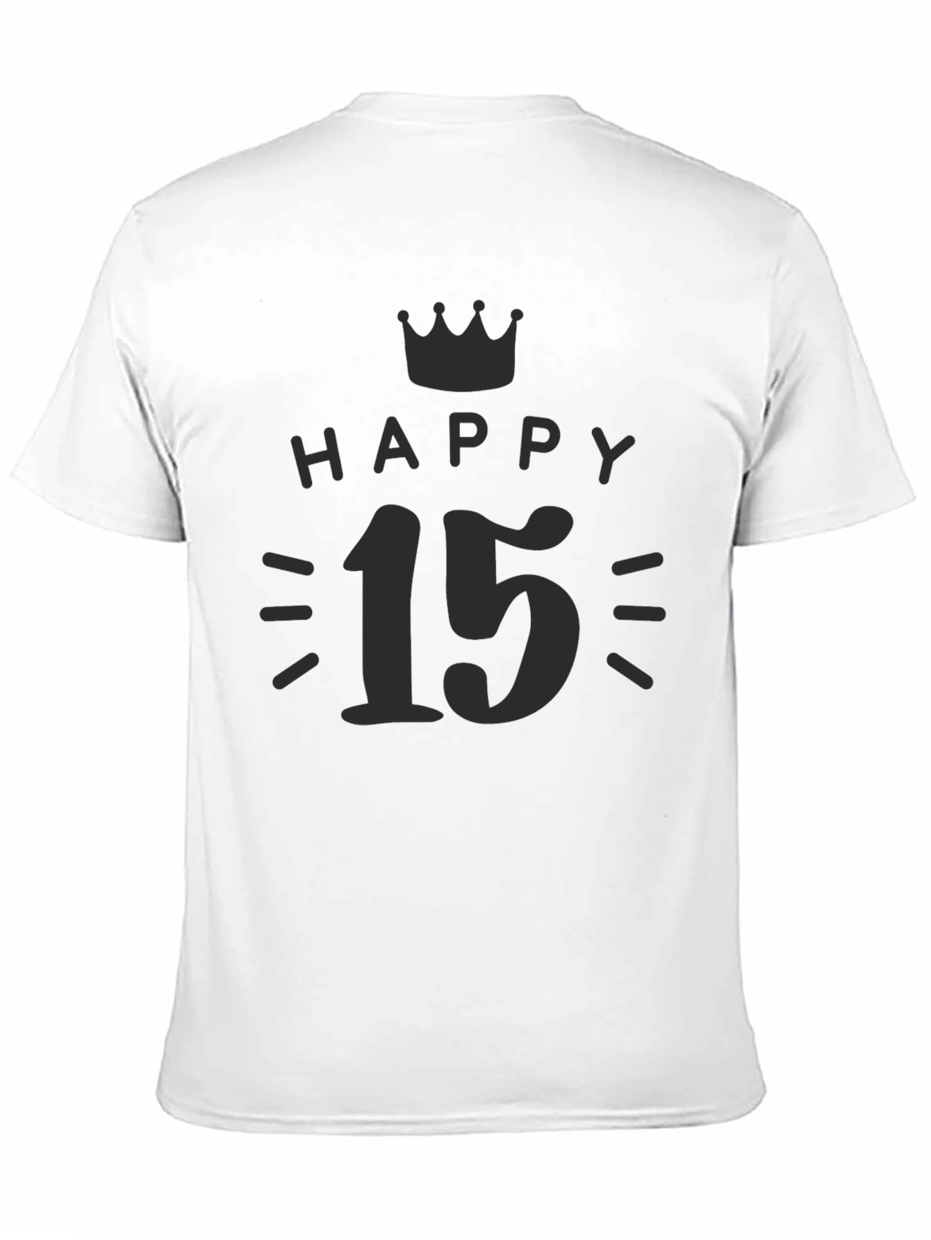 Happy 15th Birthday Black T-Shirt