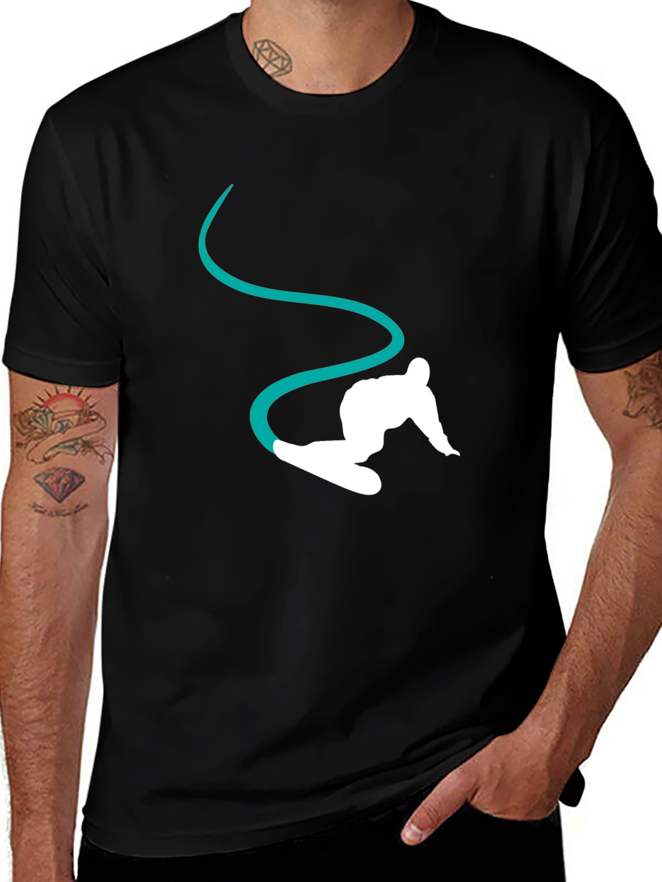 Snowboarder Graphic Tee - Ride the Wave in Style!
