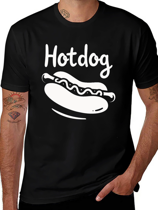 Funny Hotdog T-Shirt - Casual Graphic Tee