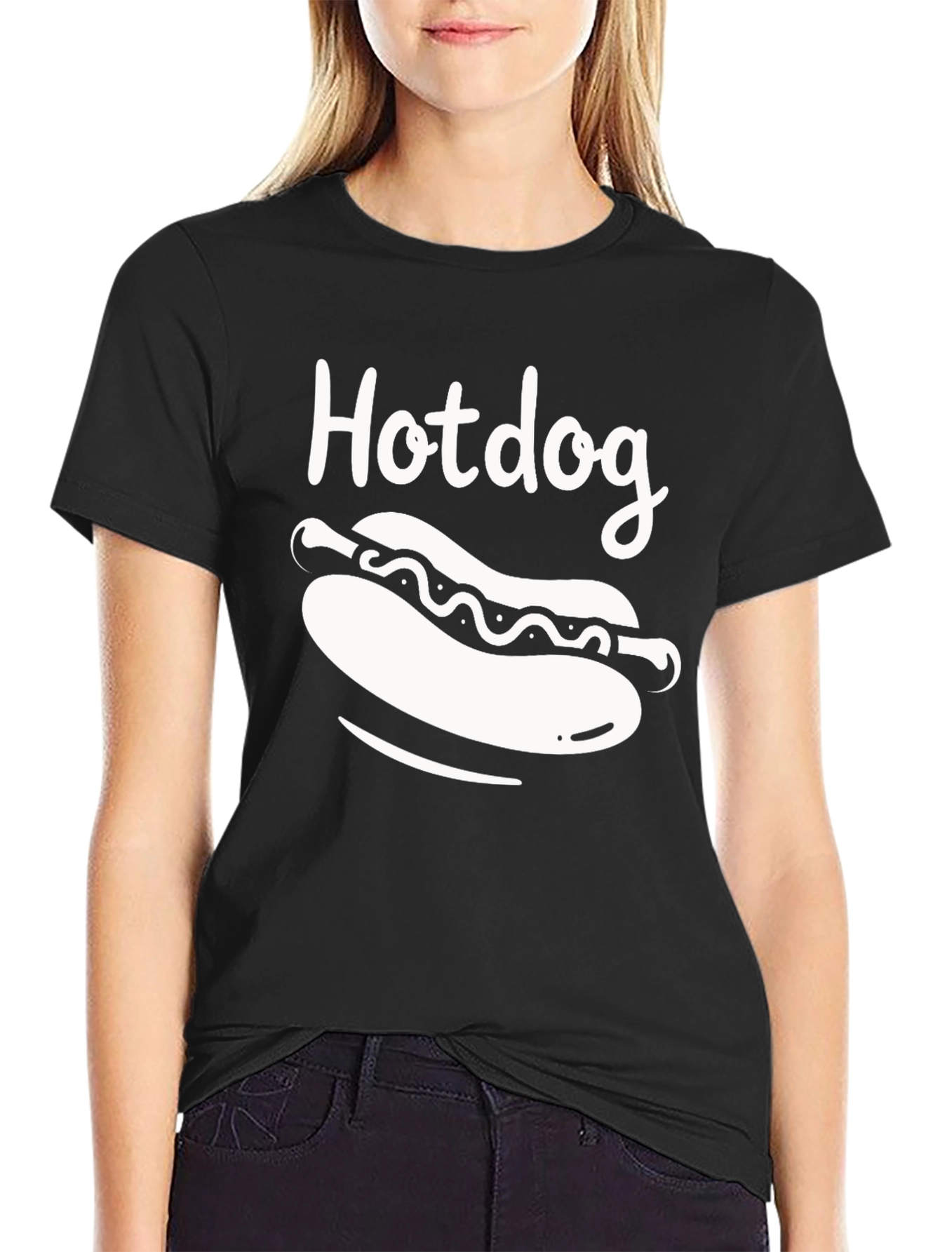 Funny Hotdog T-Shirt - Casual Graphic Tee