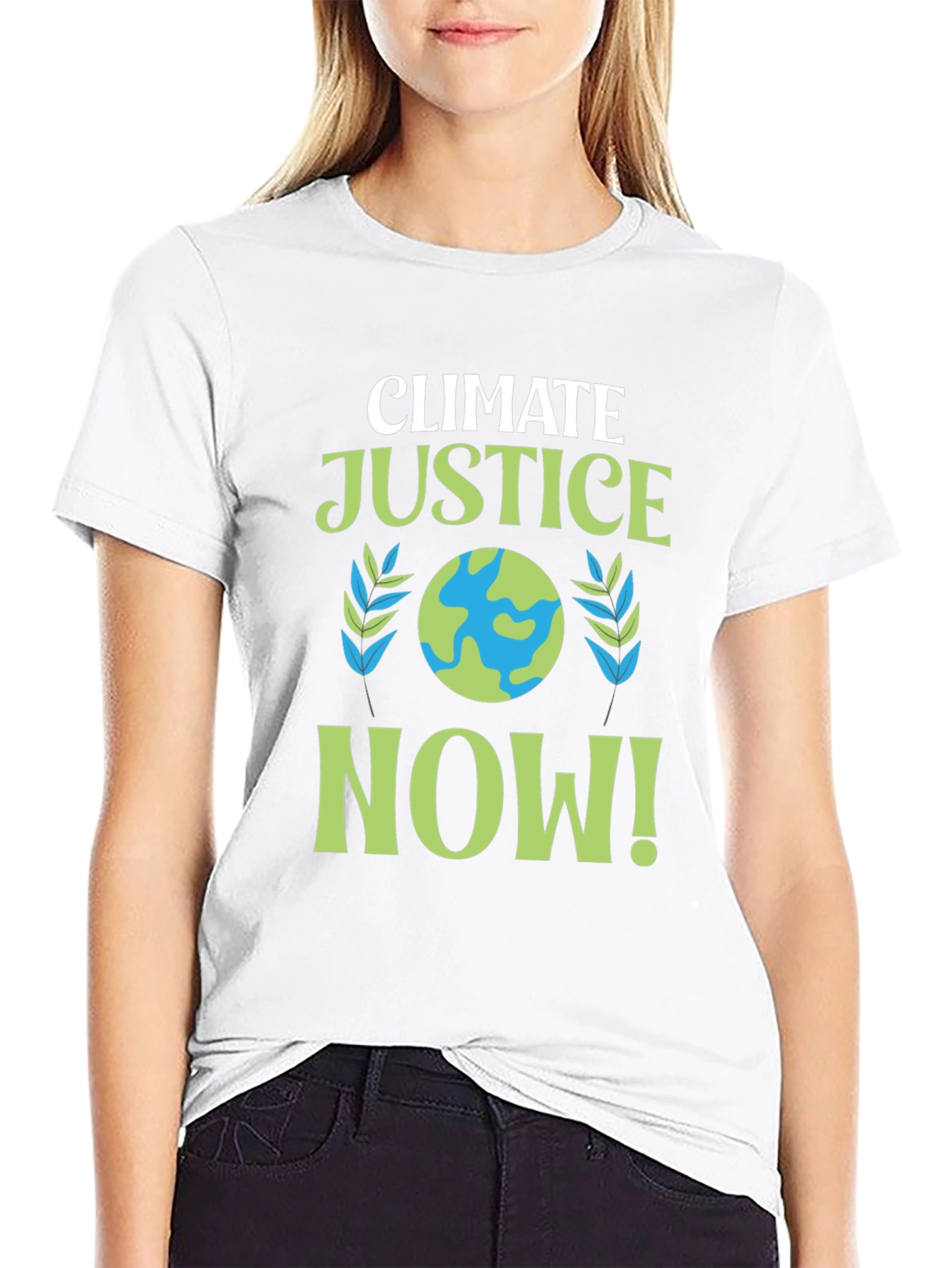 Climate Justice Now! Earth Graphic T-Shirt