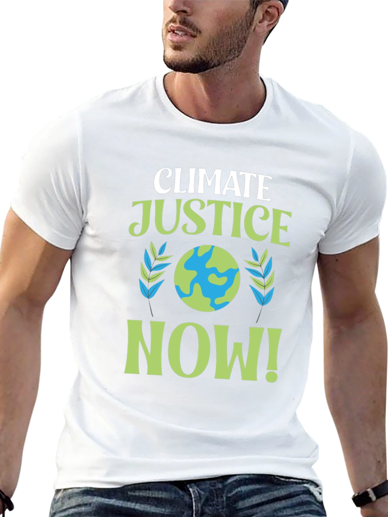 Climate Justice Now! Earth Graphic T-Shirt