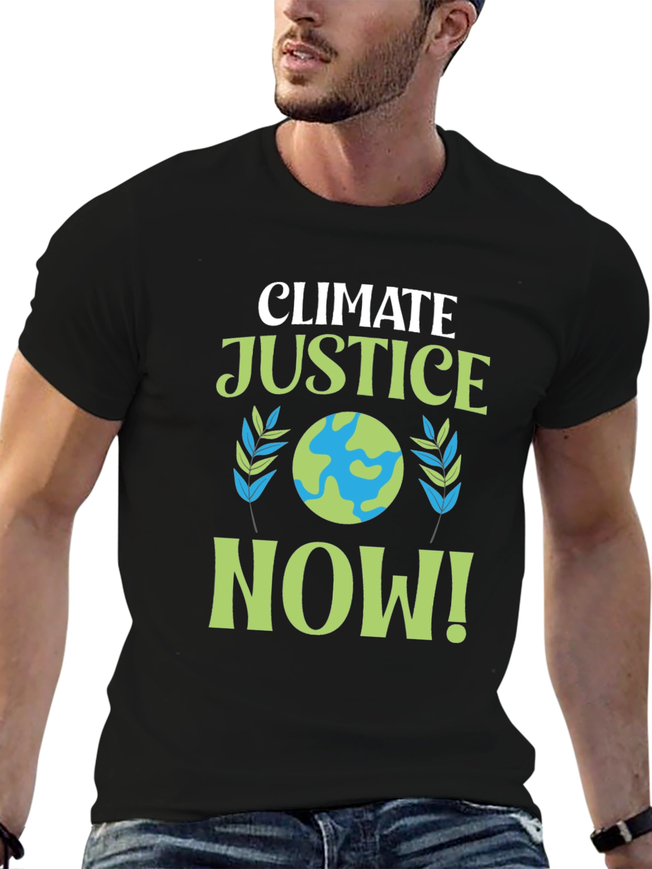 Climate Justice Now! Earth Graphic T-Shirt