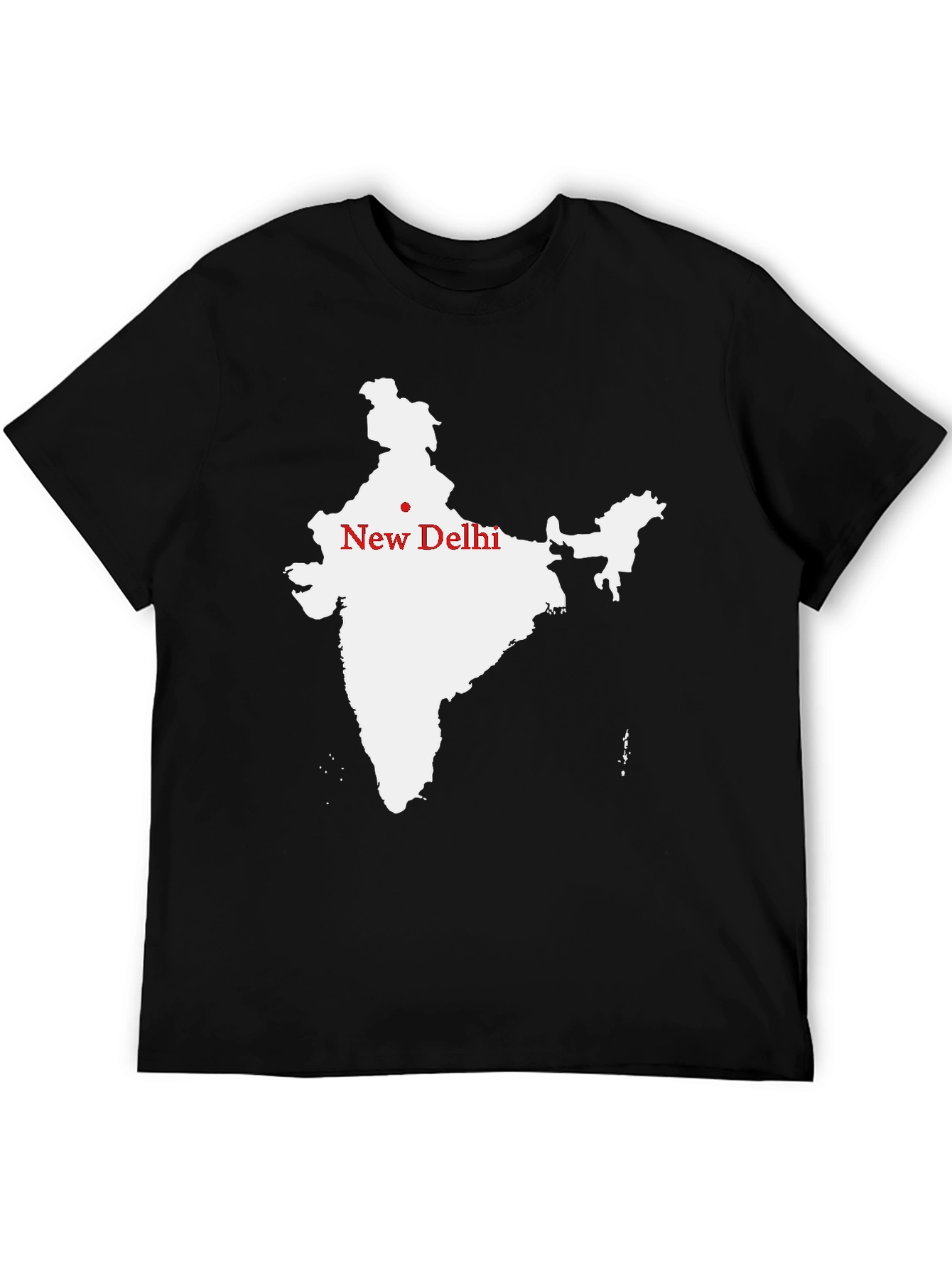 India Map T-Shirt - New Delhi Graphic Tee