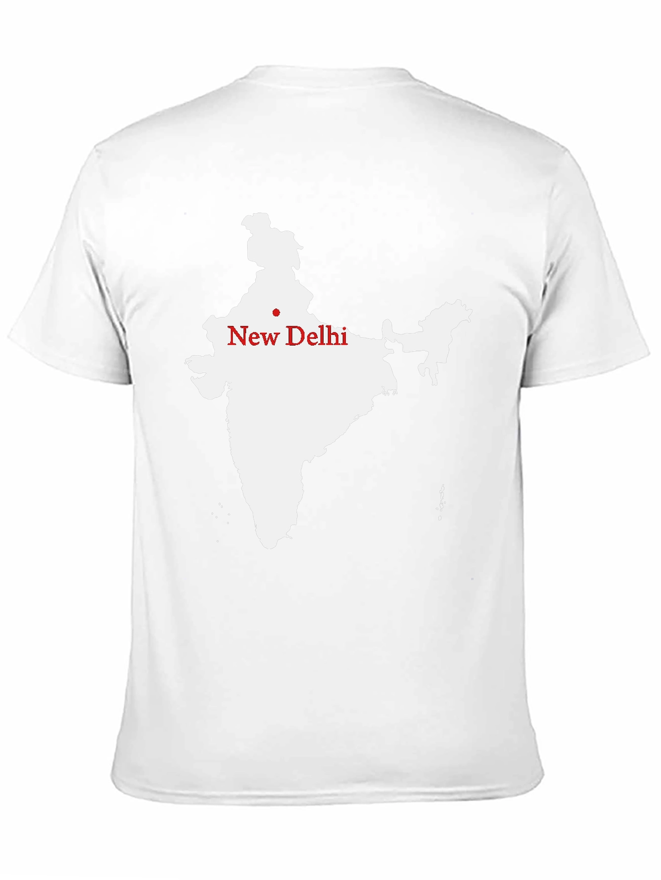 India Map T-Shirt - New Delhi Graphic Tee