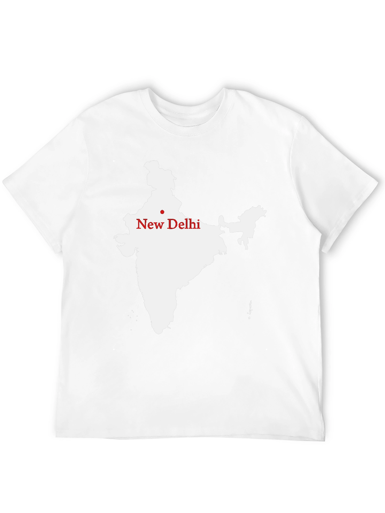 India Map T-Shirt - New Delhi Graphic Tee