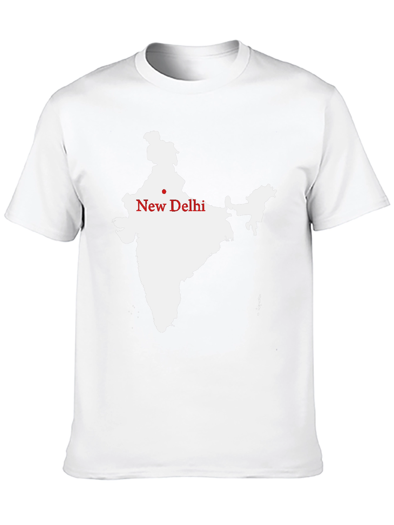 India Map T-Shirt - New Delhi Graphic Tee