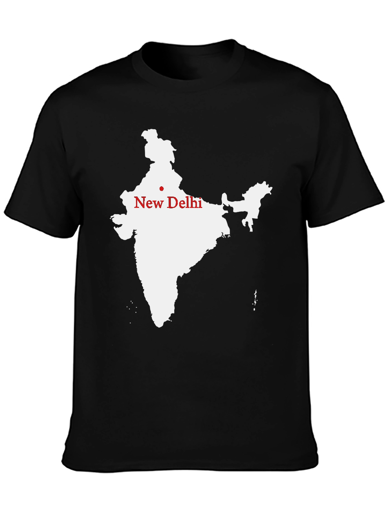 India Map T-Shirt - New Delhi Graphic Tee