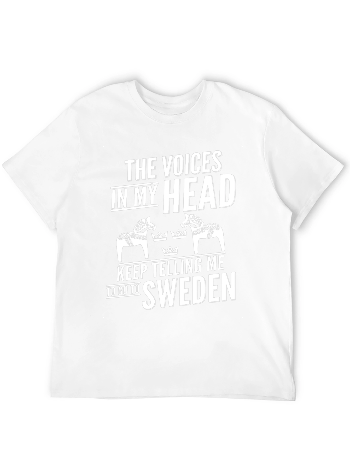 Funny Sweden T-Shirt Swedish Horse Graphic Tee