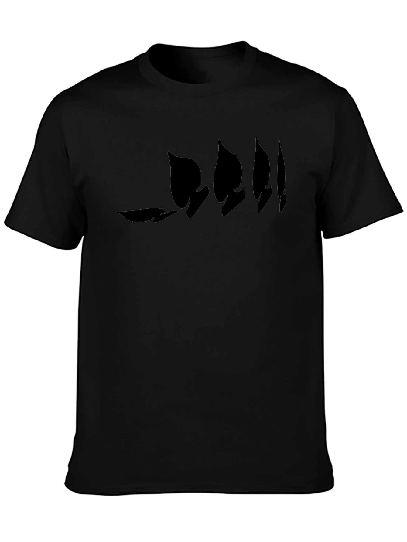 Mens Black Claw Graphic T-Shirt - Casual Style