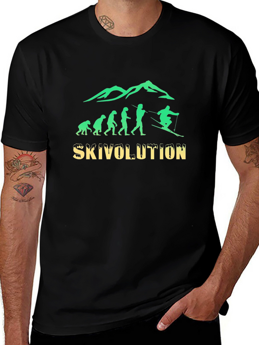 Skivolution T-Shirt: Evolution of Skiing