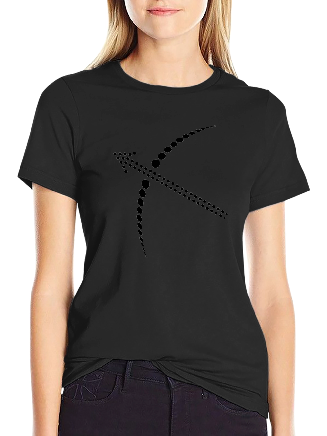 Modern Zodiac Sagittarius Black T-Shirt