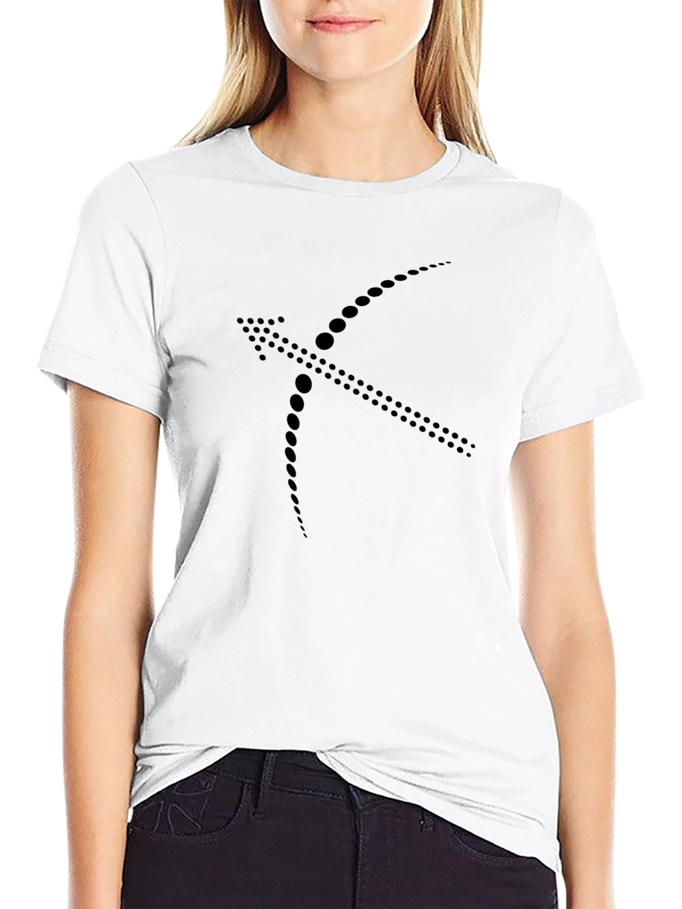 Modern Zodiac Sagittarius Black T-Shirt