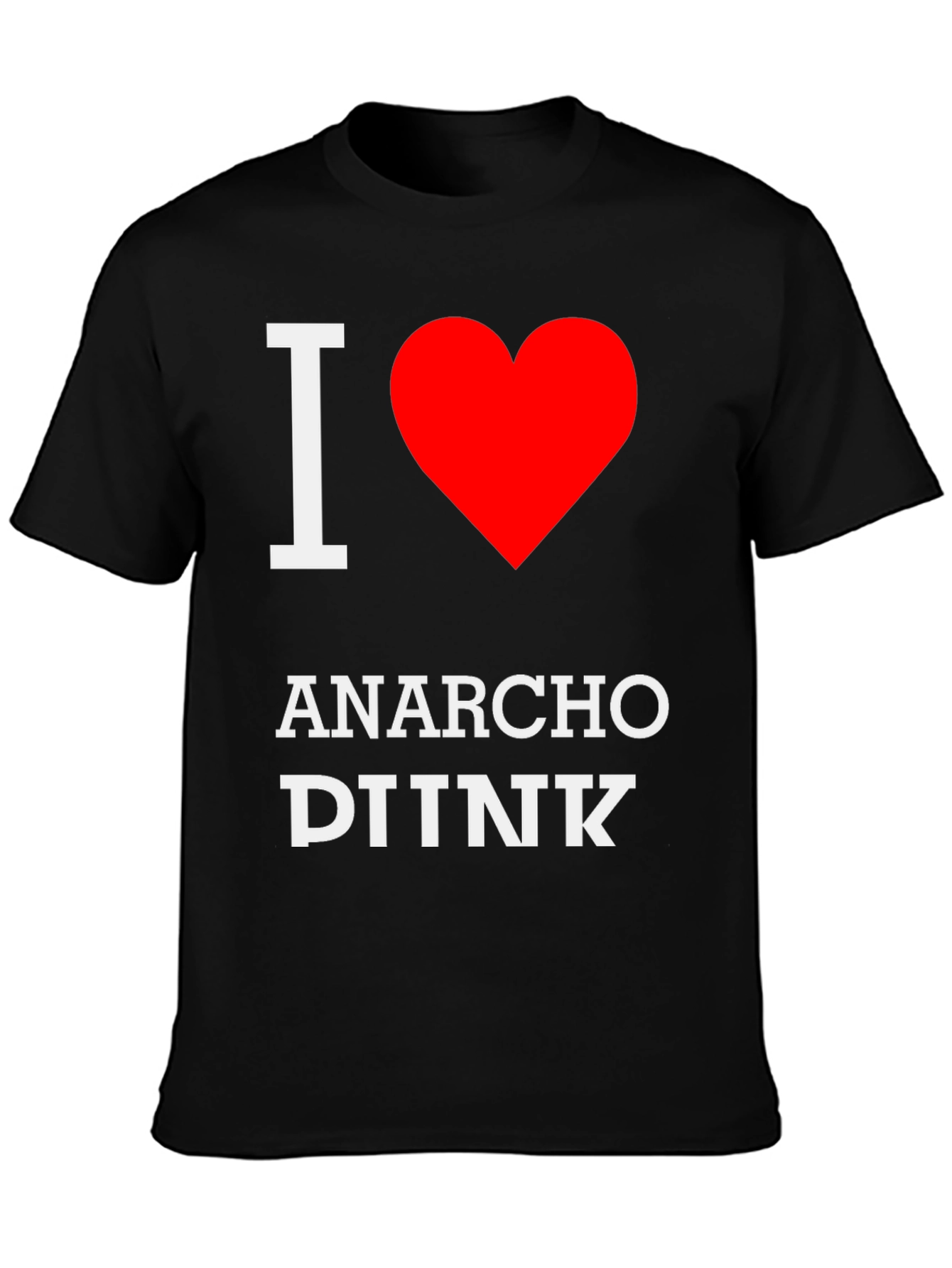 I Heart Anarcho DINK Black Graphic Tee