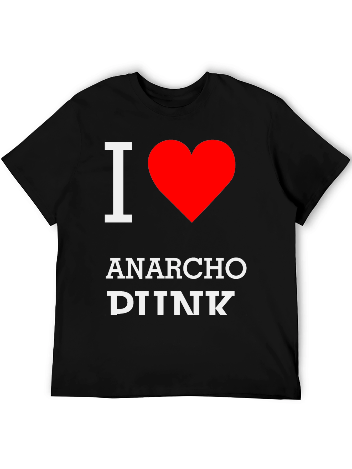 I Heart Anarcho DINK Black Graphic Tee