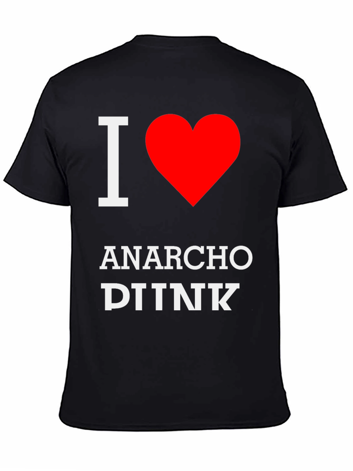 I Heart Anarcho DINK Black Graphic Tee