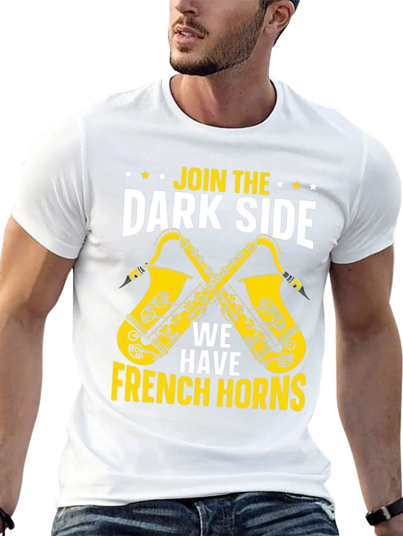 Join The Dark Side French Horns Graphic T-Shirt