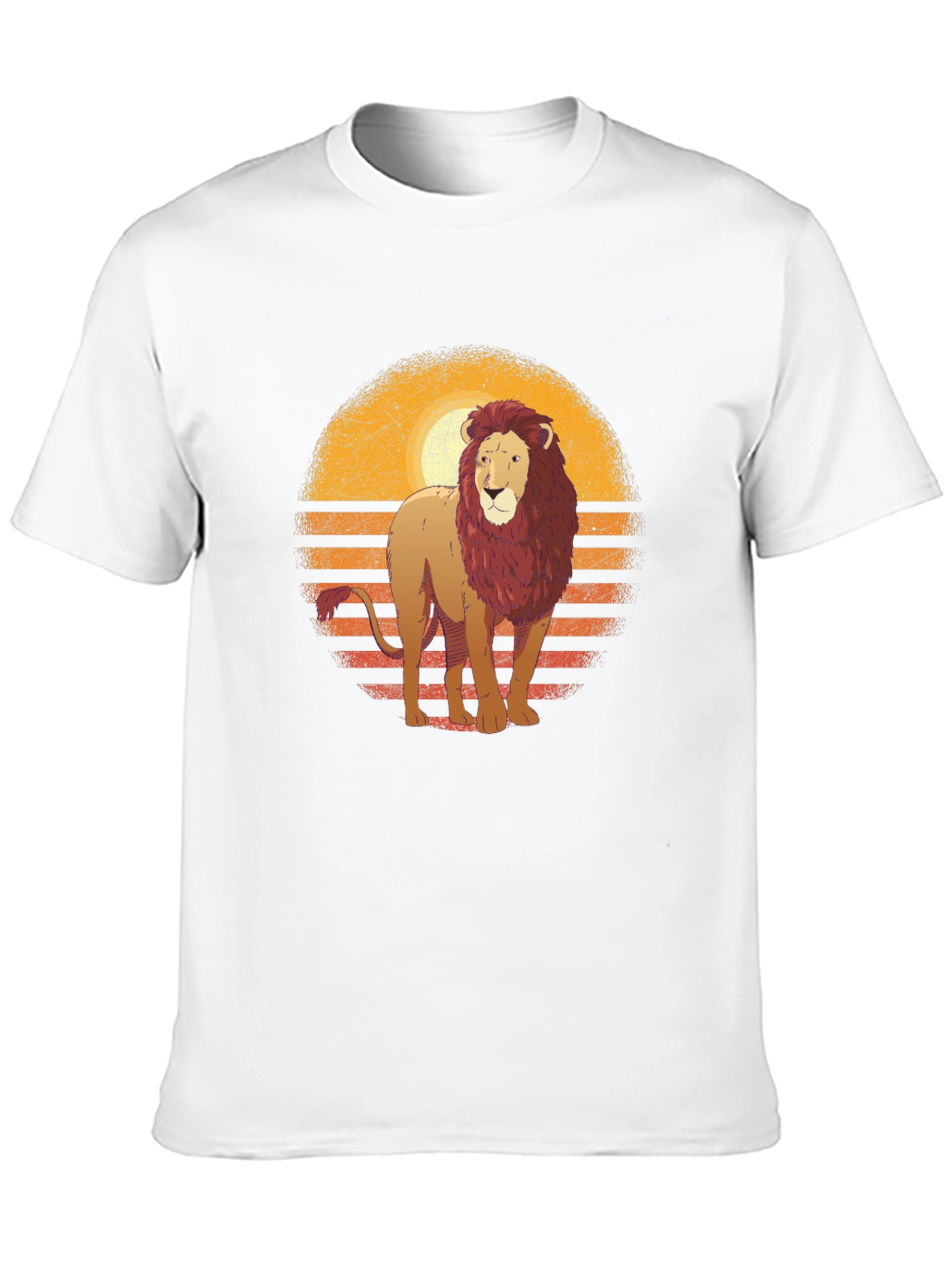 Retro Lion Graphic T-Shirt