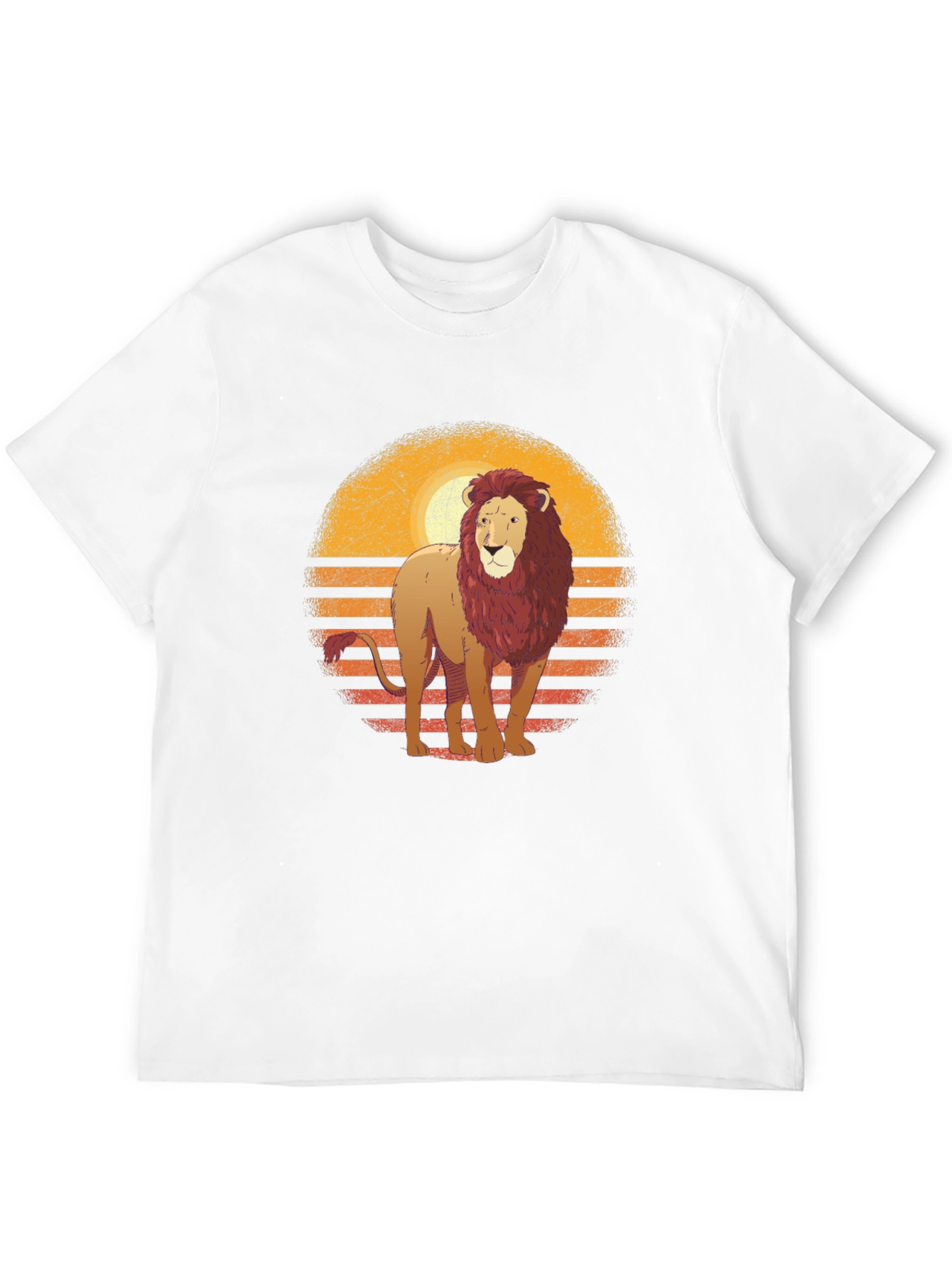 Retro Lion Graphic T-Shirt