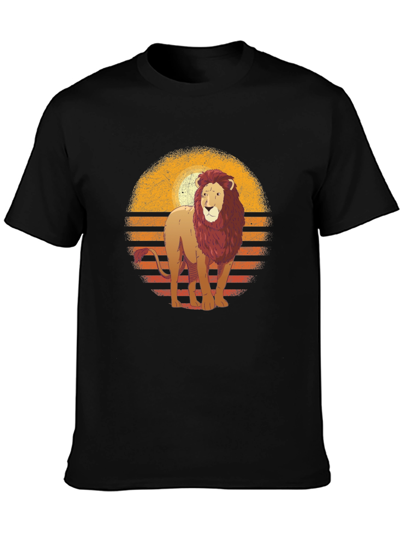 Retro Lion Graphic T-Shirt