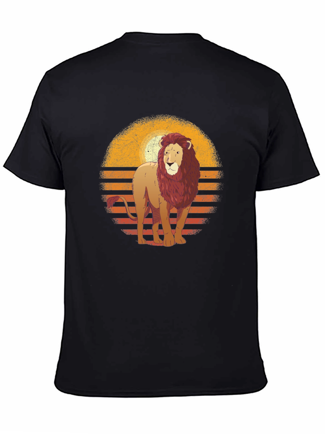 Retro Lion Graphic T-Shirt