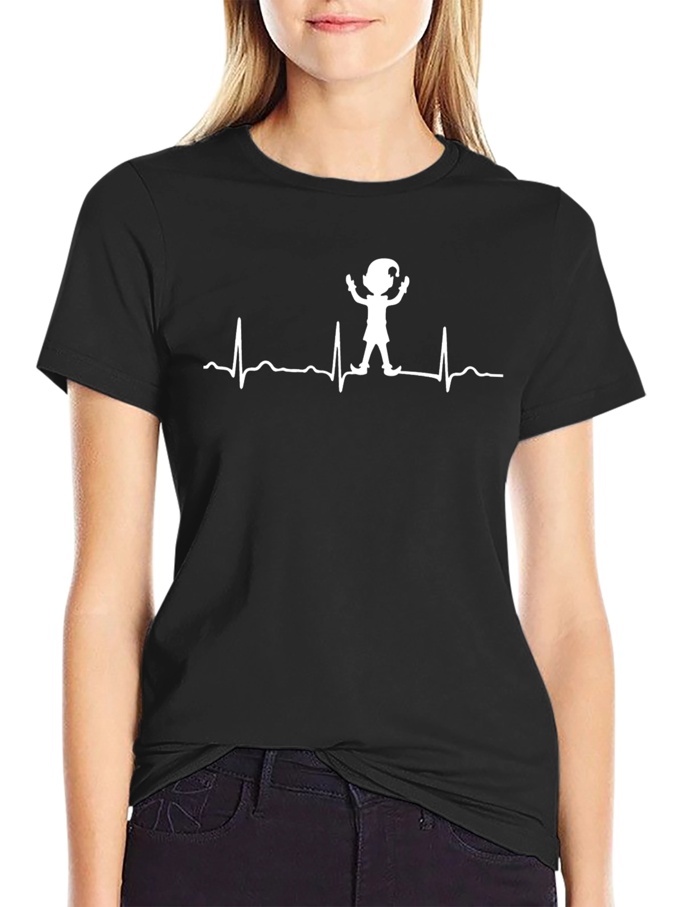 Elf Heartbeat Graphic Tee - Holiday Cheer