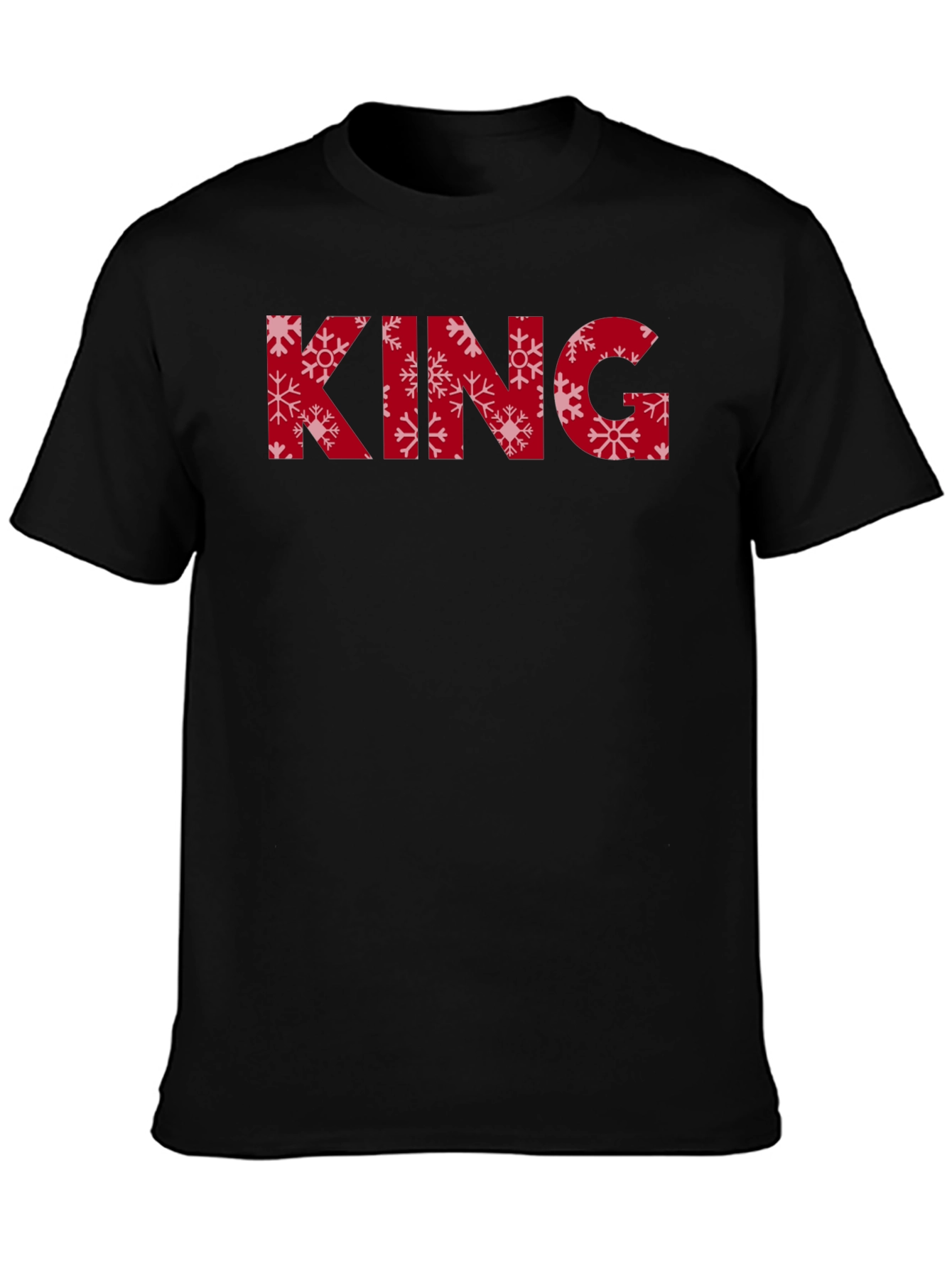 Snowflake King Black Tee